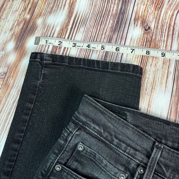 Levi's 505 STRAIGHT LEG Womens Size 8 Black Mid Rise Jeans Denim Pants 30x31 - Picture 6 of 11